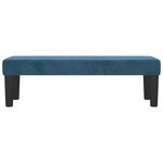vidaXL Banc Bleu foncé 100x30x30 cm Velours