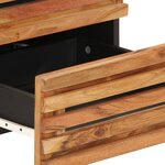 vidaXL Tables de chevet 2 Pièces 40x34x46 cm bois d'acacia massif