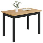 VidaXL Table de salle à manger / Table de repas EKAI Noir