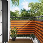 vidaXL Écran de balcon Orange et marron 100 x 200 cm Tissu Oxford