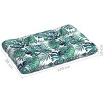 vidaXL Coussins de canapé palette 7 Pièces Motif de feuilles