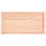 vidaXL Étagère murale 100x50x(2-4) cm bois de chêne massif non traité