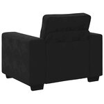 vidaXL Fauteuil noir 100x77x82 cm velours