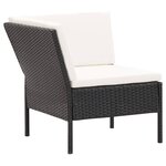 Salon de jardin meuble d'extérieur ensemble de mobilier 6 pièces avec coussins résine tressée noir 02_0016915