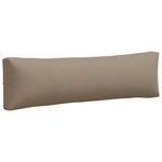 vidaXL Coussins de palette lot de 2 taupe tissu