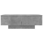 vidaXL Table basse Gris béton 90x60x31 cm Aggloméré