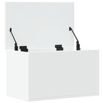 vidaXL Boîte de rangement blanc 60x35x35 cm bois d'ingénierie