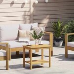 vidaXL Table d'appoint Huile Naturelle 50 x 35 x 45 cm