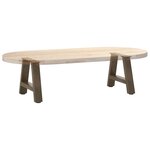 vidaXL Pieds de table basse en forme de A  2 pièces  40 x (30-31) cm  acier