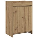 vidaXL Meuble sous lavabo de salle de bain Chêne artisanal