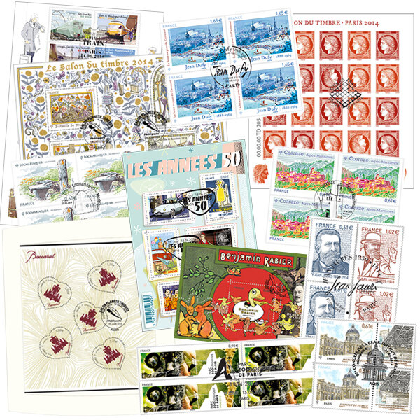 Pochette oblitérés Planète Timbres 2014