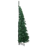 vidaXL Sapin de Noël artificiel d'angle Vert 240 cm PVC