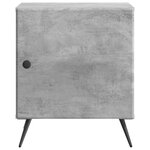 vidaXL Cabinet de chevet 2 Pièces Gris béton 43 x 34 5 x 50 cm