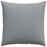 vidaXL Coussins de canapé 2 Pièces Gris clair 60 x 60 cm tissu