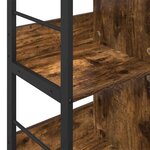 vidaXL Étagère Chêne fumé 102 x 32 x 104 5 cm Bois d'ingénierie