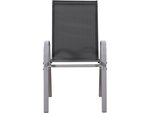 Fauteuil jardin Textilène "Cordoba" - Phoenix - Gris foncé/Argenté - Lot de 2