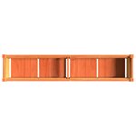vidaXL Jardinière cire marron 150x31x31 cm bois de pin massif