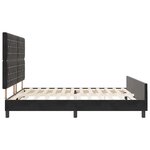 vidaXL Cadre de lit avec tête de lit Noir 180 x 200 cm Velours