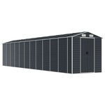 vidaXL Abri de jardin anthracite 191x980x198 cm acier galvanisé