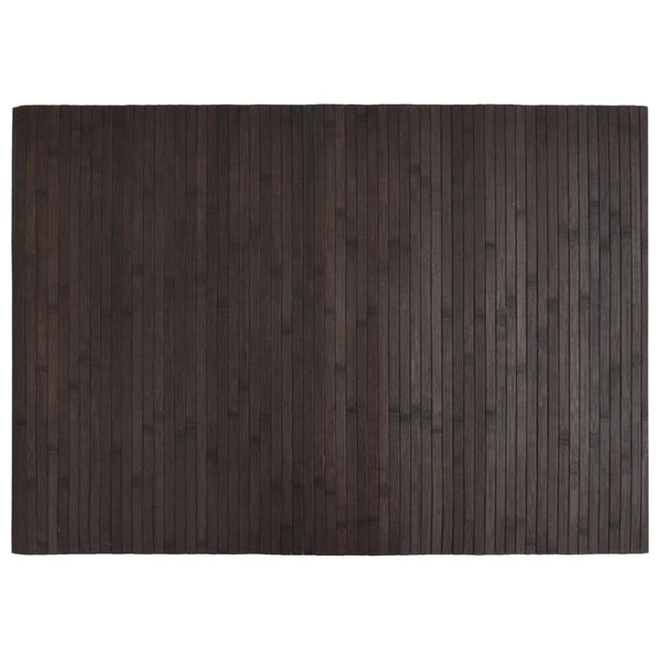 vidaXL Tapis rectangulaire marron foncé 70x100 cm bambou
