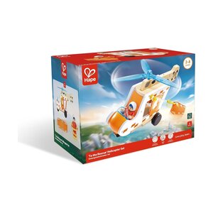 Hape E3092 - Kit d'hélicoptère de Sauvetage en Bois