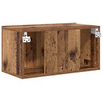 vidaXL Meuble TV Vieux bois Panneau de particules Moyen Meuble TV