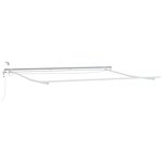 vidaXL Auvent retractable automatique avec LED à rayures rouges et blanches 500 x 300 cm