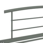 vidaXL Cadre de lit Gris Métal 100 x 200 cm