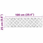 vidaXL Plaques en Aluminium Antidérapantes 4 Pièces 100x25 cm