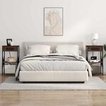 vidaXL Cabinet de chevet 2 Pièces Chêne marron 41 x 31 x 76 cm