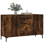 vidaXL Buffet chêne fumé 100x36x60 cm bois d'ingénierie