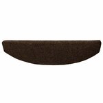 vidaXL Tapis d'escalier auto-adhésifs 15 Pièces Marron 80 x 24 5 x 3 5 cm