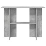 vidaXL Table console Gris béton 100 x 30 x 75 cm Bois d'ingénierie