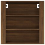vidaXL Armoire murale Chêne marron 80x33x80 cm Bois d'ingénierie