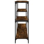 vidaXL Table console chêne fumé 160x32x95 cm bois d'ingénierie