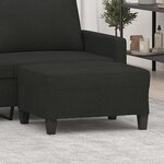 vidaXL Repose-pied Noir 70x55x41 cm Tissu