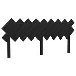 vidaXL Tête de lit Noir 178x3x80 5 cm Bois massif de pin
