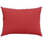 vidaXL Coussins de canapé 2 Pièces Rouge 70 x 50 cm tissu