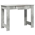 vidaXL Bureau gris béton 100x45x75 cm bois d'ingénierie