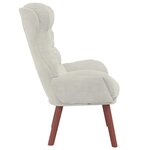 vidaXL fauteuil Crème 69 x 74 x 93 cm Velours