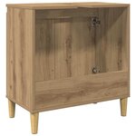 vidaXL Armoire d'évier chêne artisanal 58x33x60 cm bois d'ingénierie