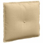 vidaXL Coussin de Dos Vert gris 50 x 45 cm Tissu en velours côtelé