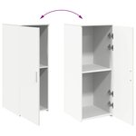 vidaXL Armoire de rangement blanc 40x45x103 5 cm bois d'ingénierie