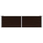 vidaXL Lit surélevé de jardin Marron 160x40x45 cm Acier galvanisé