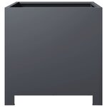vidaXL Jardinières 2 Pièces anthracite 40x40x40 cm acier