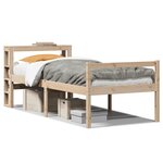 vidaXL Lit pour personne âgée et tête de lit 100x200cm bois pin massif