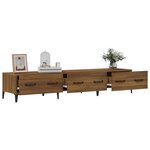 vidaXL Meuble TV Chêne marron 150x34 5x30 cm Bois d'ingénierie