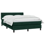 vidaXL Sommier à lattes de lit et matelas vert foncé 160x210cm velours