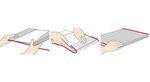 Protège-livre (H)205 x (L)380 mm Bords Renforcés Transparent HERMA