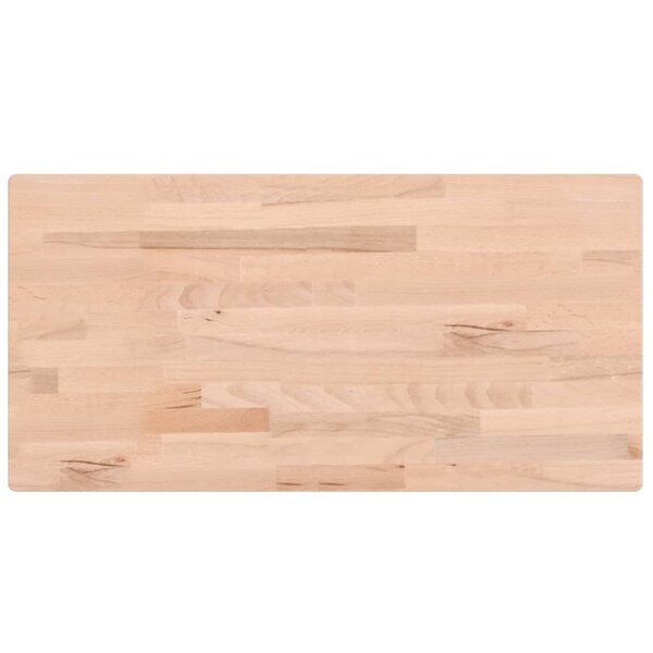 vidaXL Dessus de table 100x50x1 5cm rectangulaire bois massif de hêtre